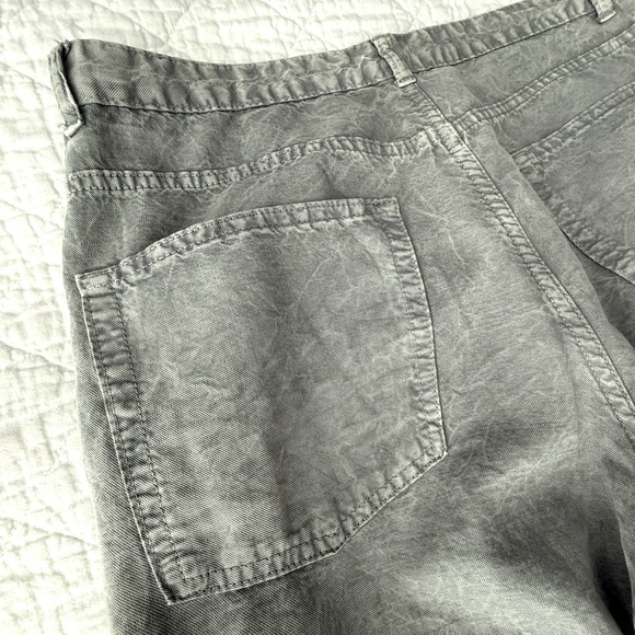 Zara Gray Flare Wide Leg Jeans High-Waisted - Picture 10 of 11